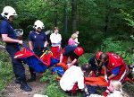 Einsatz der Höhenrettung bei Reitunfall