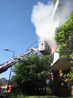Brand auf Balkon in Graz-Geidorf