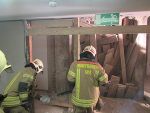 Brand entpuppte sich als Gerüsteinsturz © BF-Graz Brand entpuppte sich als Gerüsteinsturz © BF-Graz