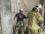 Brand entpuppte sich als Gerüsteinsturz © BF-Graz Brand entpuppte sich als Gerüsteinsturz © BF-Graz