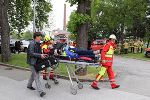 Abtransport der Verletzten © LKH Graz II Abtransport der Verletzten