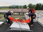 Vorbereitung eines Verletzten © BF Graz Vorbereitung eines Verletzten