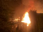 Vollbrand eines Wochenendhauses © BF Graz Vollbrand eines Wochenendhauses