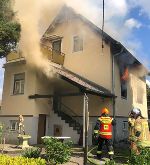 Brand eines Hauses © BFGraz Brand eines Hauses